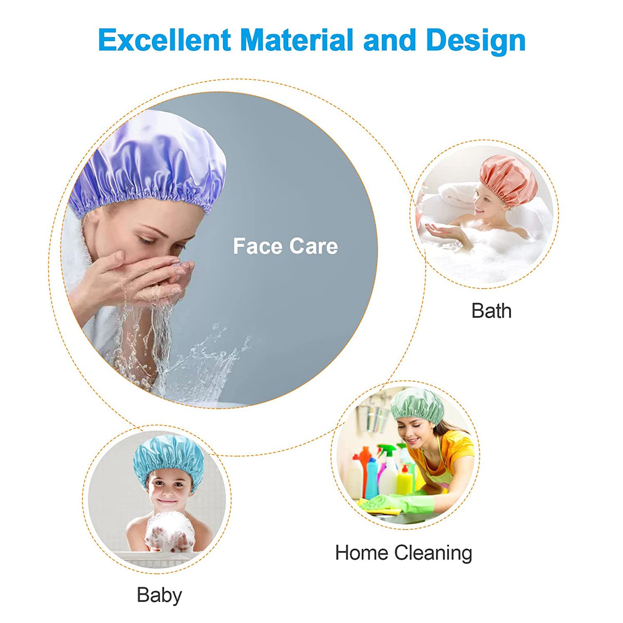 EVA Bath Shower Caps