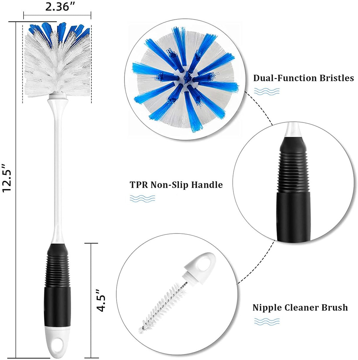 Flexible Bottle Brushes