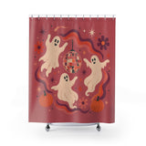 Groovy Disco Ghosts Halloween Shower Curtain