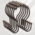 AmazerBath anti-drop shower curtain hooks with rollers in Bronze, main variant image showing product color, finish, and design details.