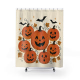 Vintage Pumpkin Patch Halloween Shower Curtain
