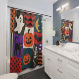 Halloween Patchwork Shower Curtain