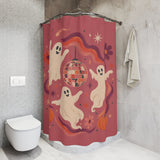 Groovy Disco Ghosts Halloween Shower Curtain