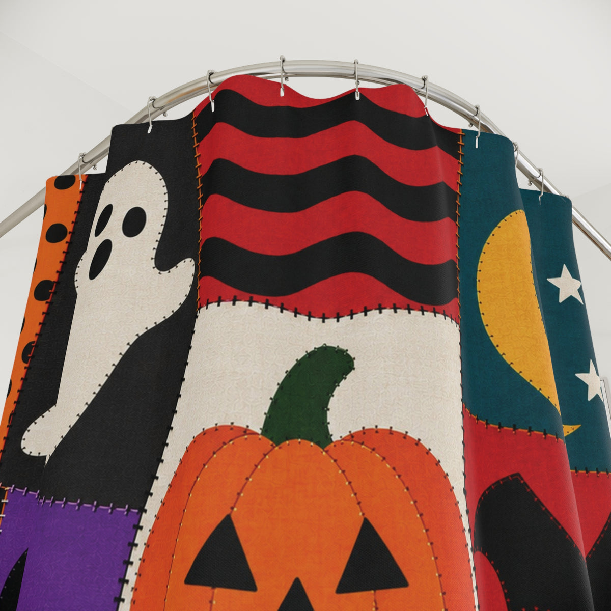 Halloween Patchwork Shower Curtain