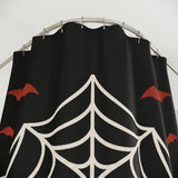 Spiderweb Pumpkin Halloween Shower Curtain