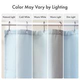 AmazerBath Waffle White Shower Curtain, 240G Spa Quality