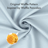 AmazerBath Waffle White Shower Curtain, 240G Spa Quality