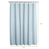 AmazerBath Waffle White Shower Curtain, 240G Spa Quality