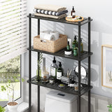 3-Tier Over The Toilet Storage Shelf Black