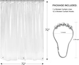 3G Shower Curtain Liner with Rings
