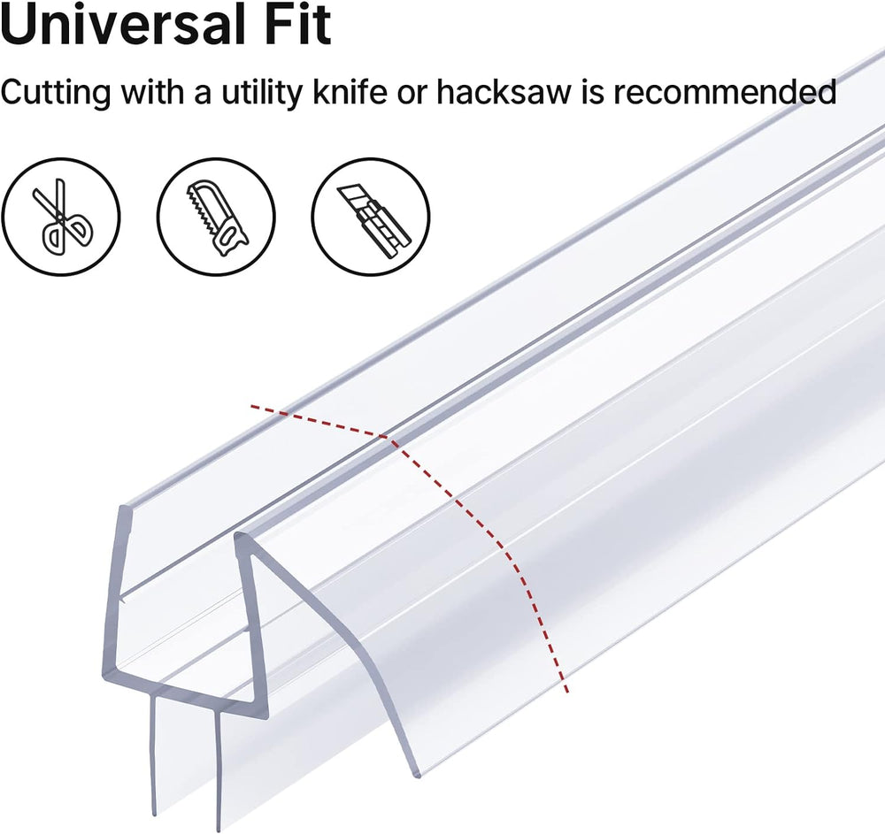 3 Section Shower Door Bottom Seals
