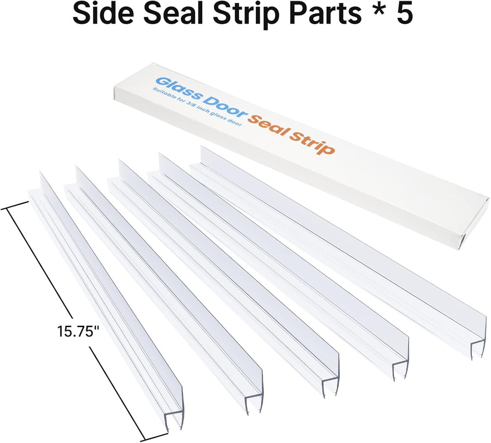 5 Section Shower Door Bottom Seals