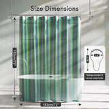 AmazerBath Dreamy Organza Shower Curtain with 12 Rings