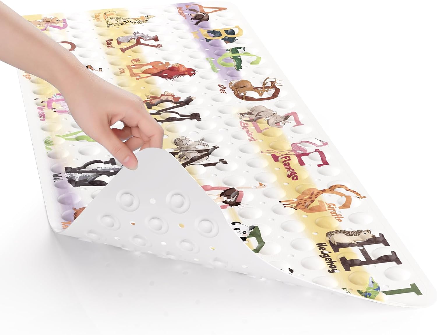 AmazerBath Cartoon Kids Non Slip Bathtub Mat, 40 x 16 Inches