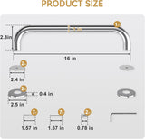 AmazerBath Stainless Steel Shower Grab Bars, Brushed Nickel