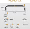 AmazerBath Stainless Steel Shower Grab Bars, Brushed Nickel