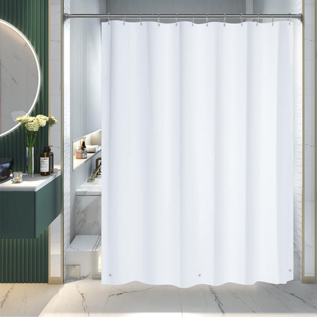 AmazerBath Clear Shower Curtain Liner, Waterproof PEVA Shower Curtain Liner for Bathroom 3G