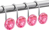 AmazerBath Diamond Shaped Design Shower Curtain Hooks, Set of 12