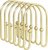 AmazerBath U-Shaped Double Shower Curtain Hooks , Set of 12