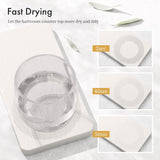 AmazerBath Stone Drying Tray, 4 Pack Water Absorbing Coasters