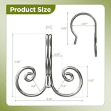 AmazerBath Modern Spiral Design Shower Curtain Hooks, Set of 12