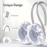 AmazerBath Diamond Shaped Design Shower Curtain Hooks, Set of 12