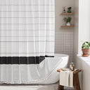 AmazerBath Farmhouse Shower Curtain with Tassel, Boho