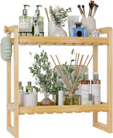 AmazerBath Bamboo Over The Toilet Storage Rack, 2-Tier