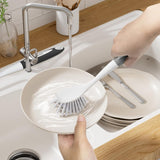 Amazer Kitchen Dish Brushes with Long Handle, Set of 2