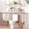 AmazerBath Bamboo Over The Toilet Storage Shelf, Natural Color