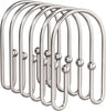 AmazerBath U-Shaped Double Shower Curtain Hooks , Set of 12
