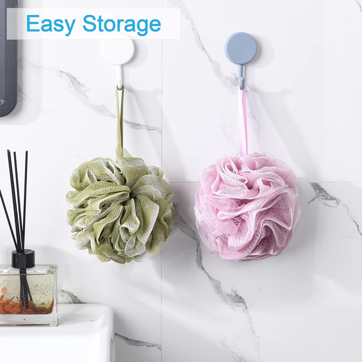 AmazerBath Tranquil Bath Shower Loofah Sponge, Set of 4
