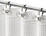 AmazerBath Modern Spiral Design Shower Curtain Hooks, Set of 12