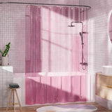 AmazerBath Rainbow Shower Curtain, 100% EVA liner with Brass Grommets & Weighted Pebbles