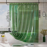AmazerBath Rainbow Shower Curtain Liner, 100% EVA liner with Brass Grommets & Weighted Pebbles