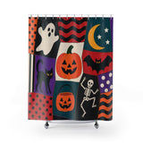Halloween Patchwork Shower Curtain
