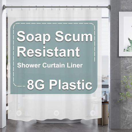 8G Heavy Duty Shower Curtain Liner