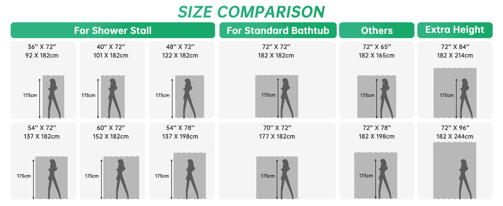 AmazerBath 8G Heavy Duty Shower Curtain Liner, PEVA