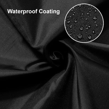 AmazerBath Black waterproof fabric shower curtain liner, 72 x 72 inches, detail image 3.
