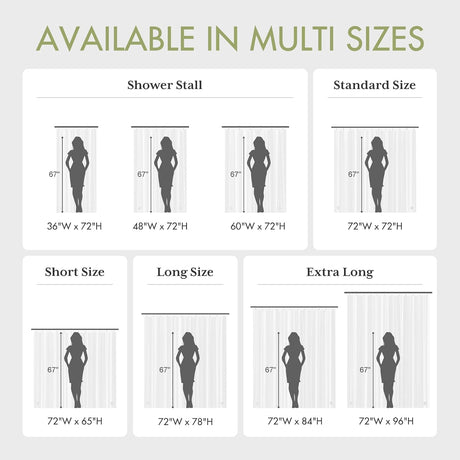 AmazerBath White lightweight PEVA shower curtain liner