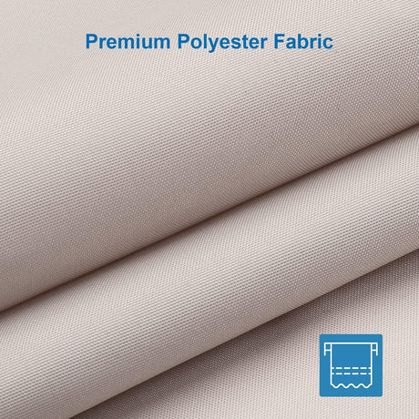 AmazerBath Khaki waterproof fabric shower curtain liner, 72 x 72 inches, detail image 3.
