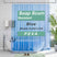 Lightweight PEVA Shower Curtain Liner in blue shown as the main product view.