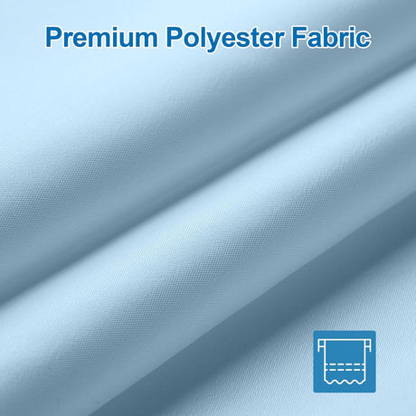 AmazerBath Blue waterproof fabric shower curtain liner, 72 x 72 inches, detail image 4.