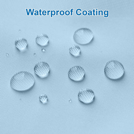 AmazerBath Blue waterproof fabric shower curtain liner, 72 x 72 inches, detail image 5.