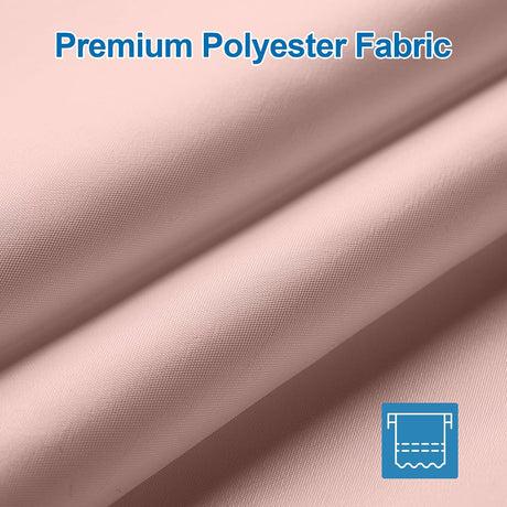 AmazerBath Pink waterproof fabric shower curtain liner, 72 x 72 inches, detail image 4.