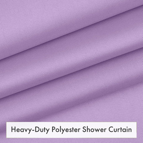 AmazerBath Lavender waterproof fabric shower curtain liner, 72 x 72 inches, detail image 2.