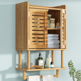 Bamboo Bathroom Wall Cabinet Natural