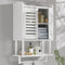 Bamboo Bathroom Wall Cabinet White