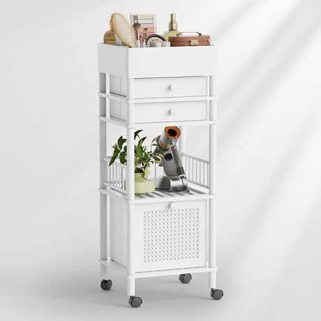 Bamboo Makeup Organizer with 3 Drawers