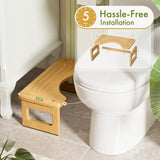 Bamboo Toilet Stool, Squat Potty Stool